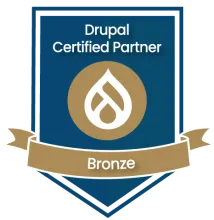 Drupal certified partner's badge
