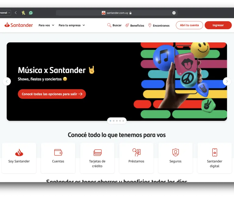 santander-website